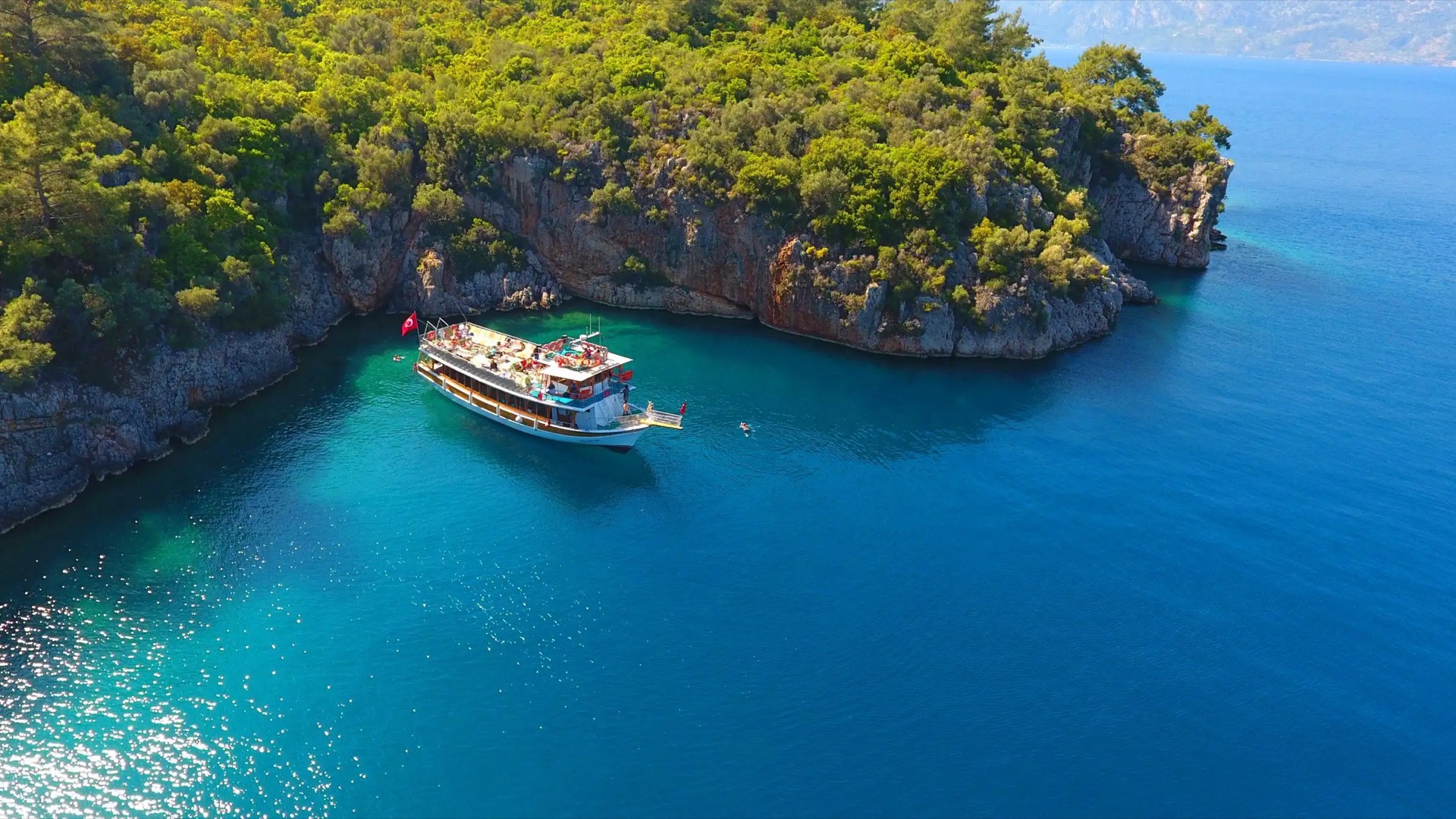 Bodrum: Yüzme Duraklı ve Öğle Yemekli Orak Adası Tekne Turu